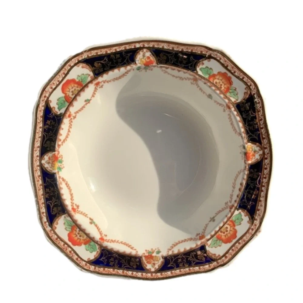 Antique 1933 Handpainted English Bowl Grannycore Grandma Aesthetic